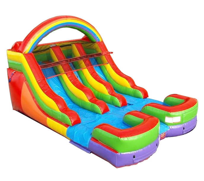 Munchkin Dual Lane Slide recorded for younger guests in the Wow Inflatables catalog