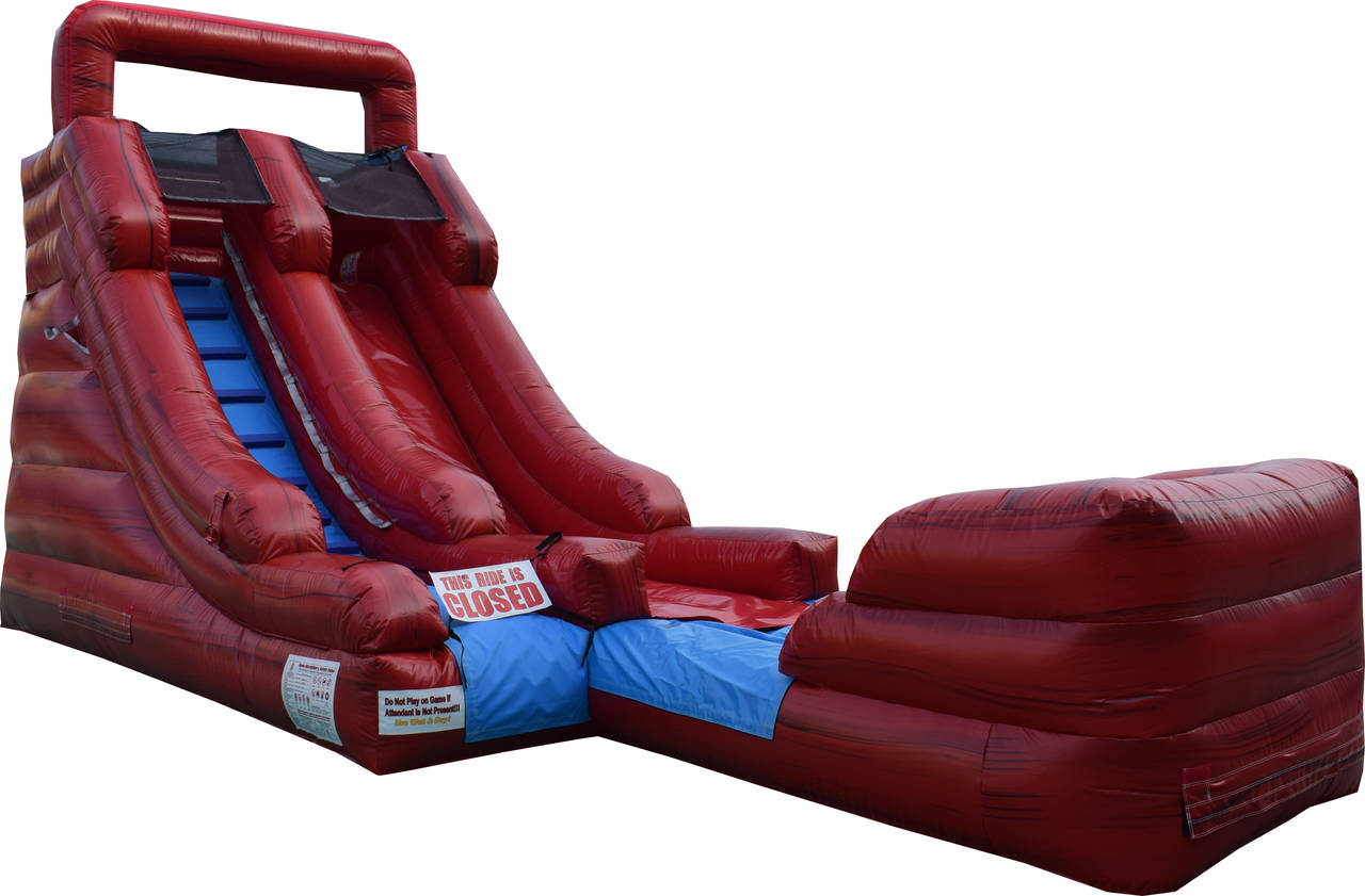 Actual Wow Inflatables Red Rush Wet/Dry Slide rental unit