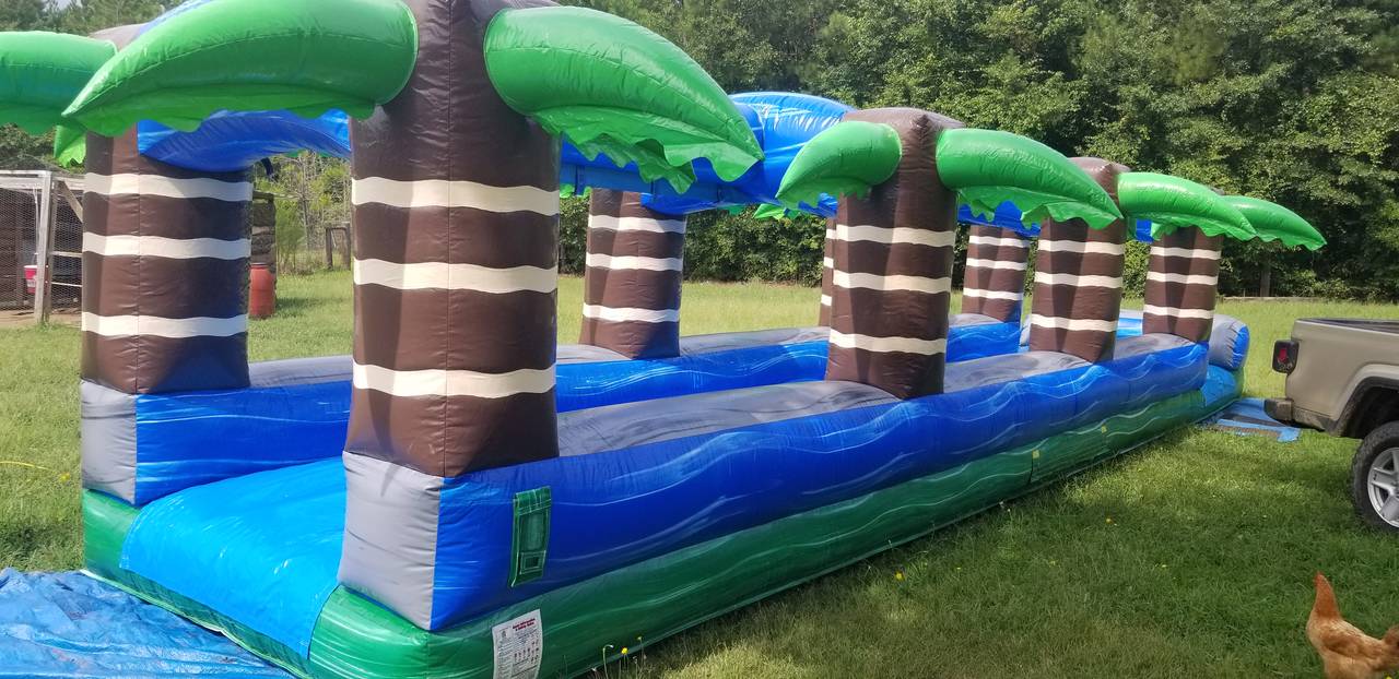 Blue Lagoon inflatable slip and slide from Wow Inflatables