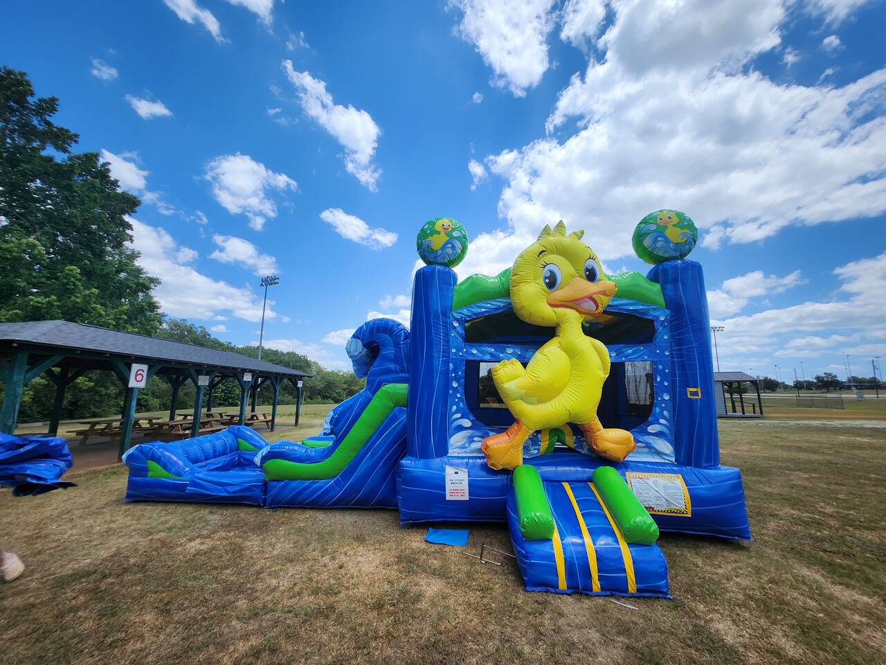 Actual Wow Inflatables Rubber Duckie Combo rental unit